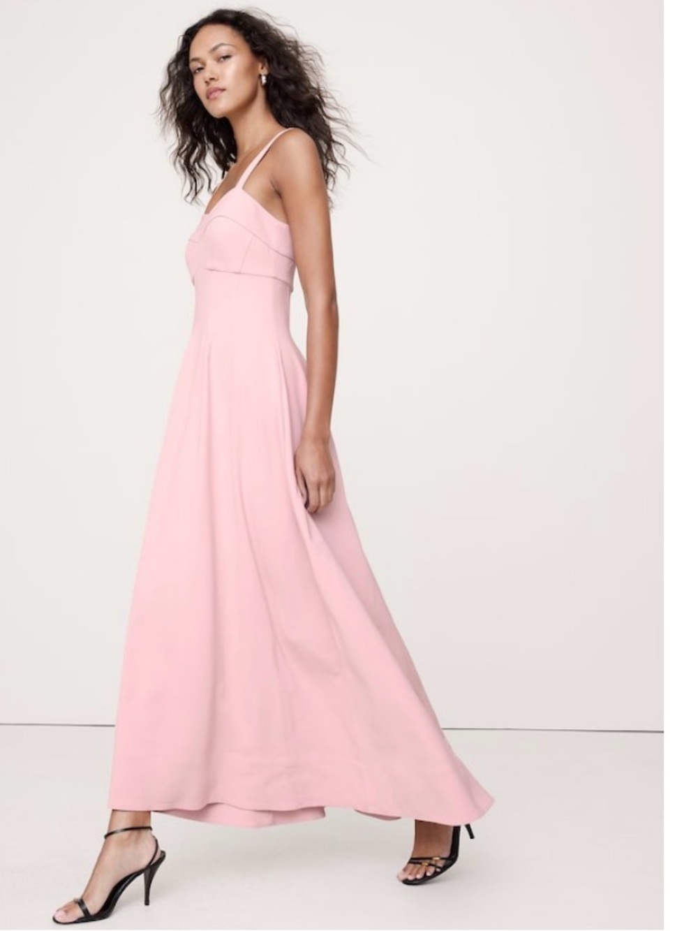 Banana Republic STRETCH-SATEEN
SWEETHEART MAXI DRESS Size 4 NWT